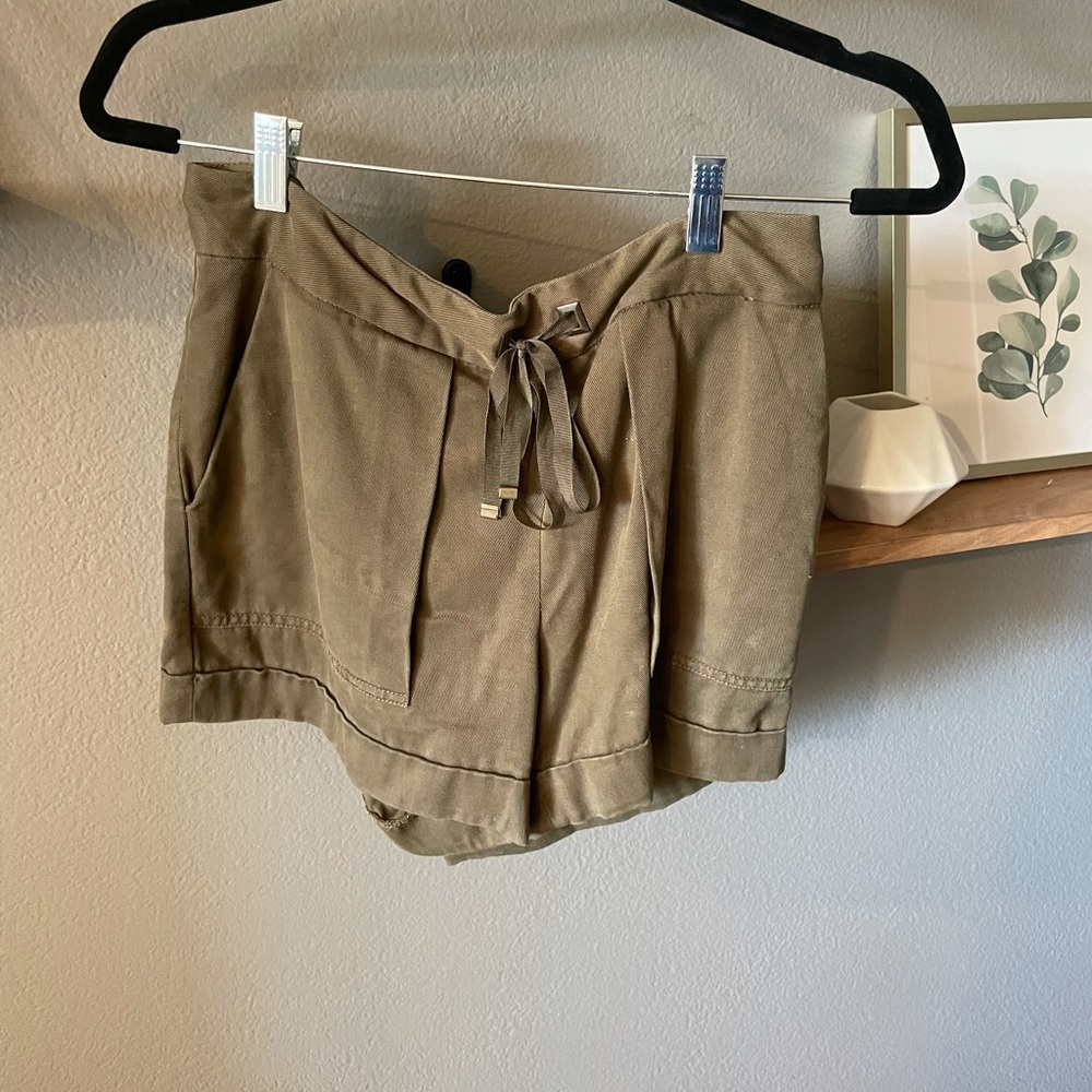 Zara Army Green Shorts